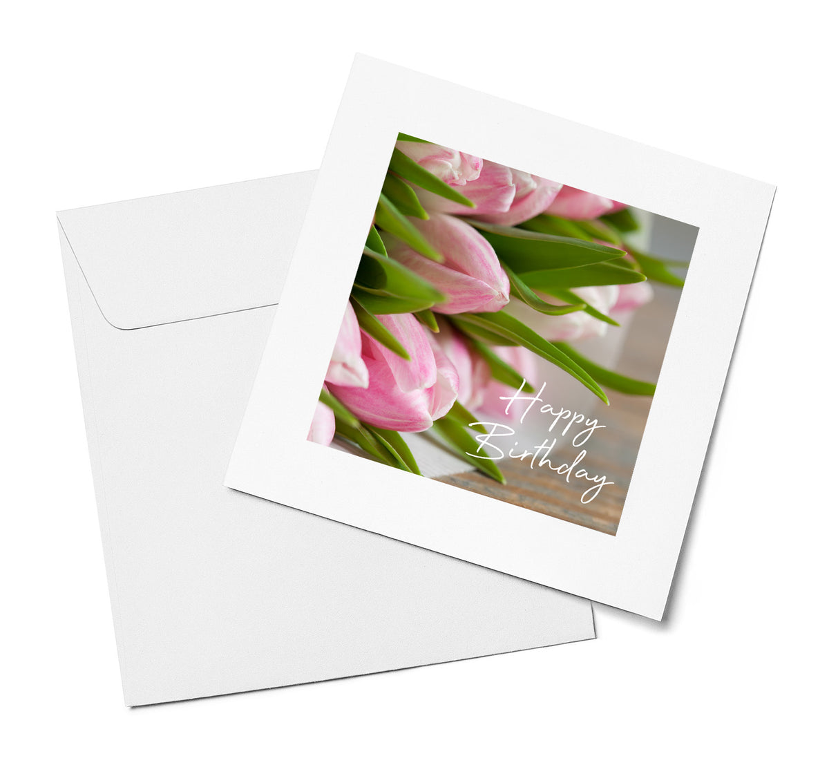 Pink Tulips – Happy Birthday