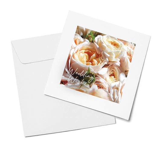 Peach Garden Roses – Wedding Wishes