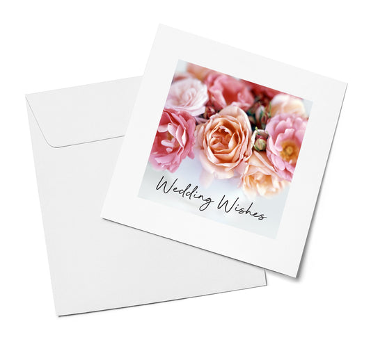 Pink & Coral Roses – Wedding Wishes